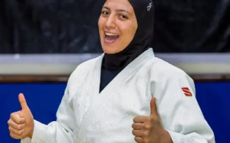 صفا سليمان تتألق في دورة ألعاب المتوسط وتحصد برونزية الجودو