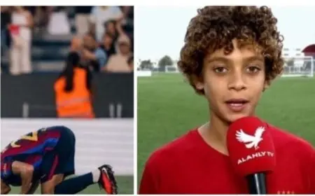 قبل مواجهة برشلونة.. تصريح حمزة عبد الكريم عن محمد صلاح في فيديو سابق