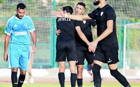 الزمالك يستعد بقوة لمواجهة منتخب السويس بتروجت في الدوري المصري