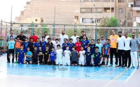 أحمد صلاح يعزز أكاديمية بتروجت للكرة الطائرة ويشجع الأجيال الواعدة
