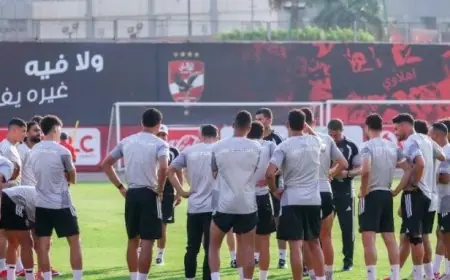 الأهلي يعود للتدريبات تحضيرًا لمواجهة سموحة في الدوري