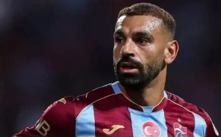محمد صلاح في التشكيلة الأساسية مع طرابزون سبور ضد آميد سبورتيف في الدوري التركي
