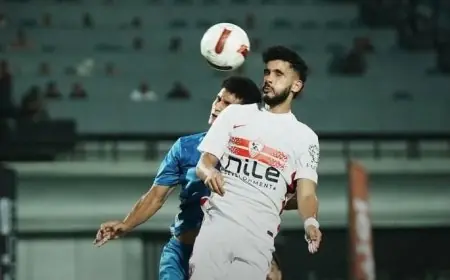 حسام أشرف يتوج بجائزة أفضل لاعب في مباراة الزمالك ضد السويس بتروجت