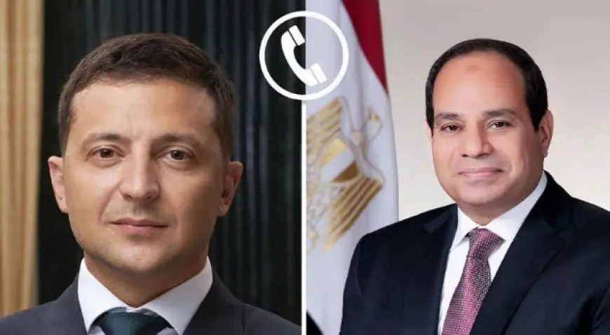 السيسي وزيلينسكي يناقشان تعزيز التعاون الاقتصادي وتخفيف التوترات في الشرق الأوسط
