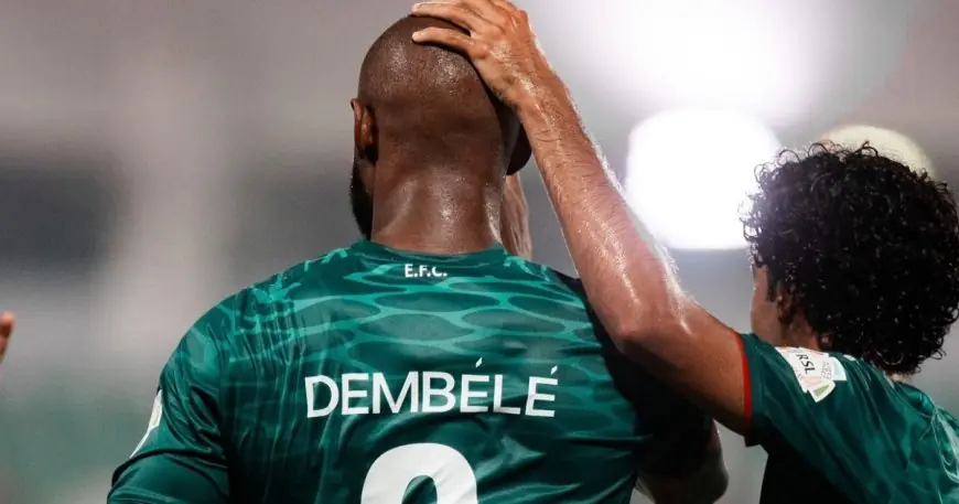هاتريك ديمبيلي مهاجم الاتفاق يحقق أول ثلاثية أهداف في الدوري السعودي