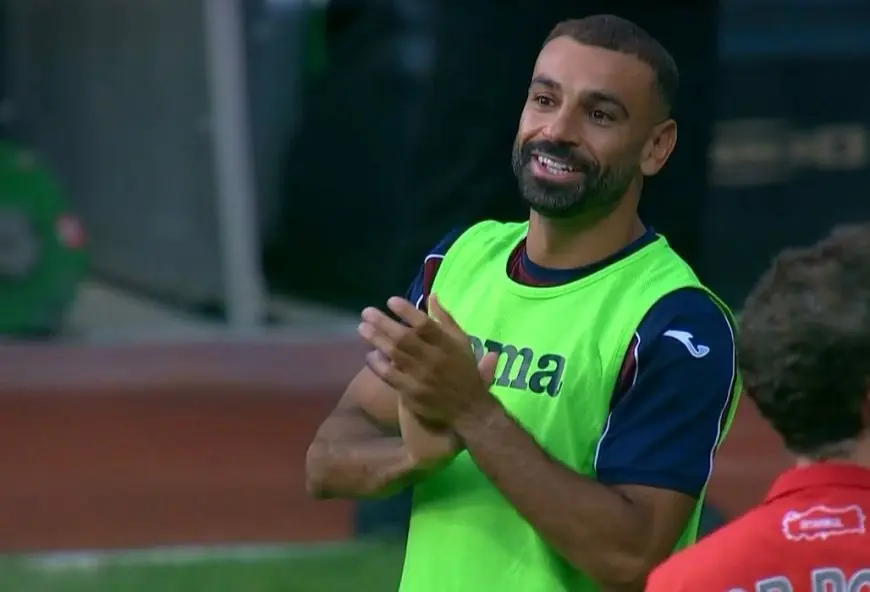 محمد صلاح يرتدي قميص طرابزون سبور لأول مرة في الدقيقة 58