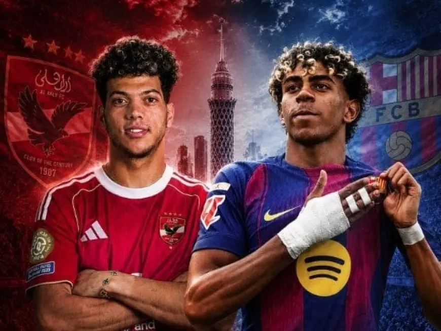 «قمة الأبطال».. توقيت مباراة الأهلي وبرشلونة في كأس خوان جامبر والقنوات الناقلة