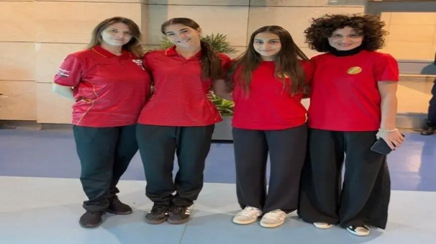 بعثة الجمباز الإيقاعي تسافر إلى إيطاليا للمشاركة في دورة ألعاب البحر المتوسط
