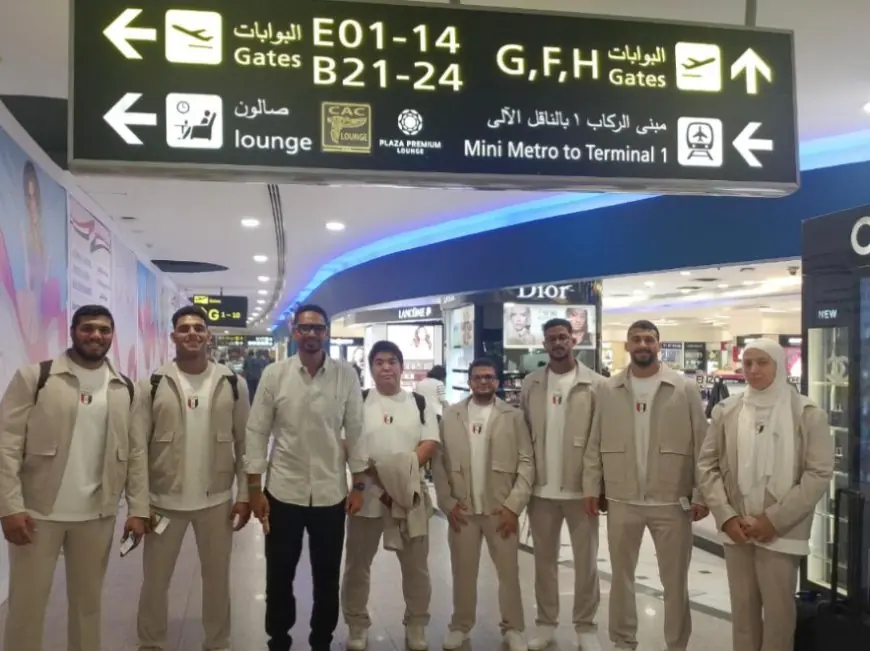 انطلاق بعثة الجودو إلى إيطاليا للمشاركة في ألعاب البحر المتوسط