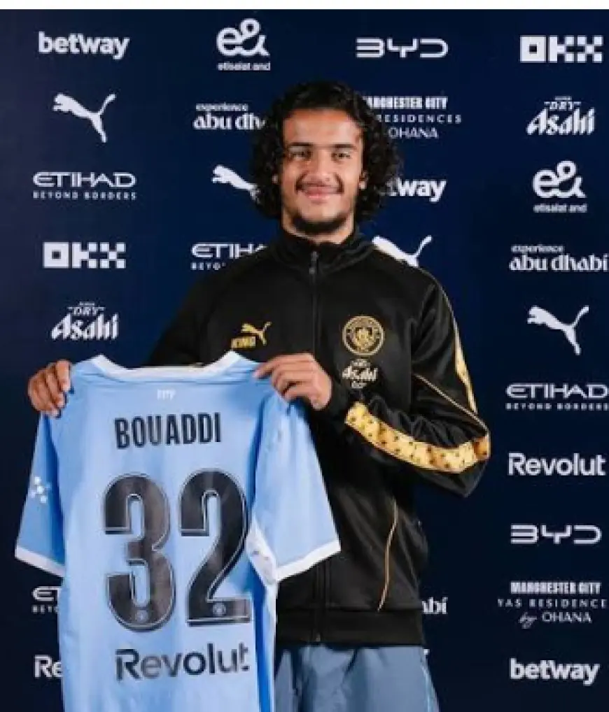 صفقة ضخمة بـ 100 مليون يورو مانشستر سيتي يوقع مع المغربي أيوب بوعدي حتى عام 2031