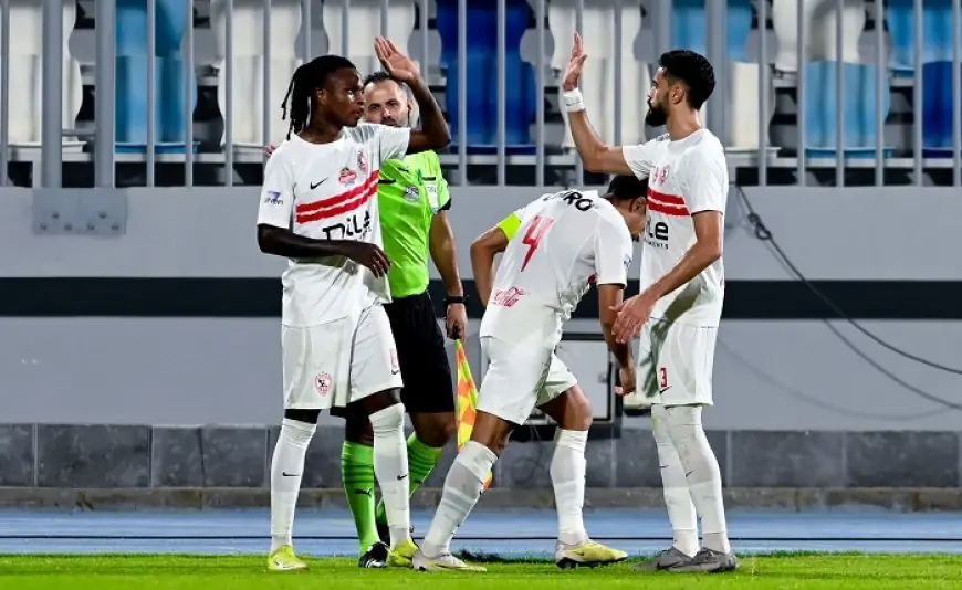هدف فوز الزمالك على البنك الأهلي بركلة ساحرة من شيكو بانزا في الدوري المصري