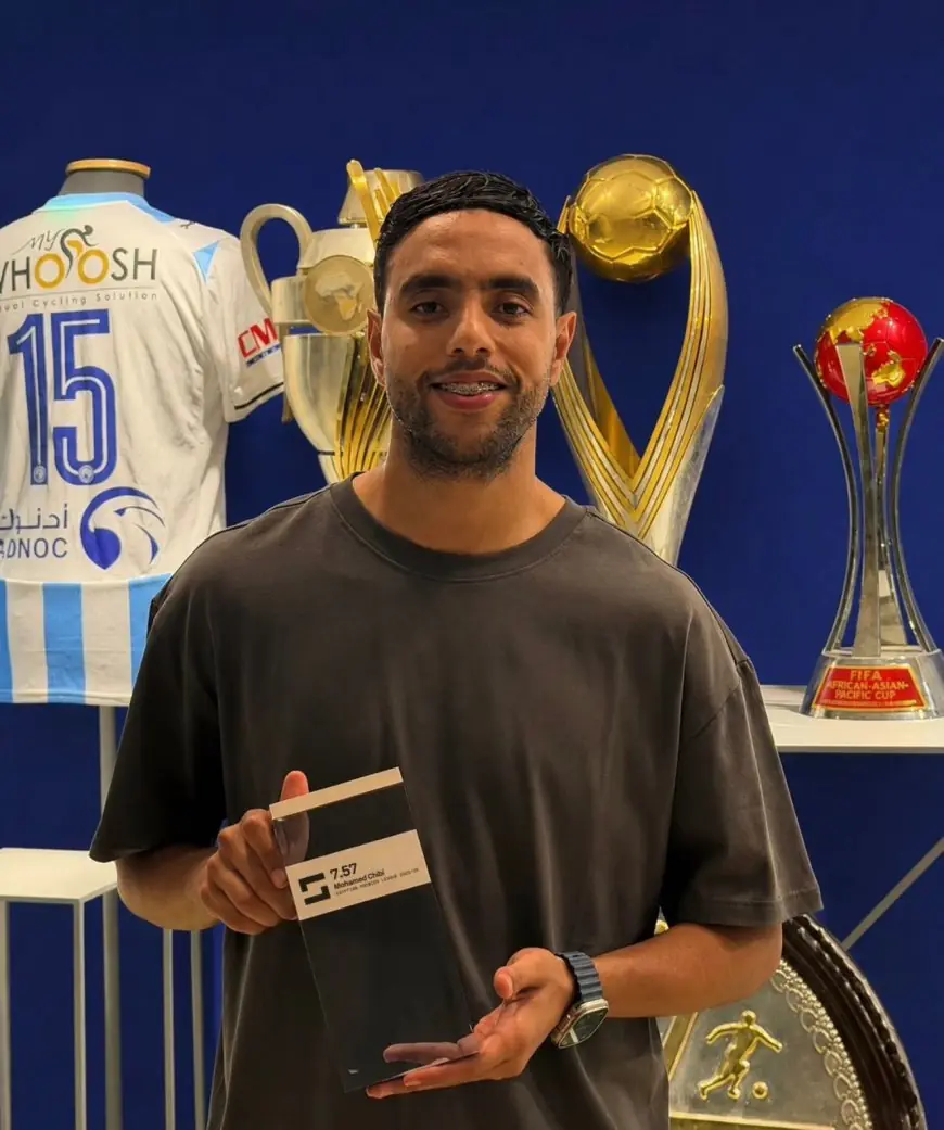 محمد الشيبي يتوج بجائزة أفضل لاعب في مصر من سوفا سكور العالمية