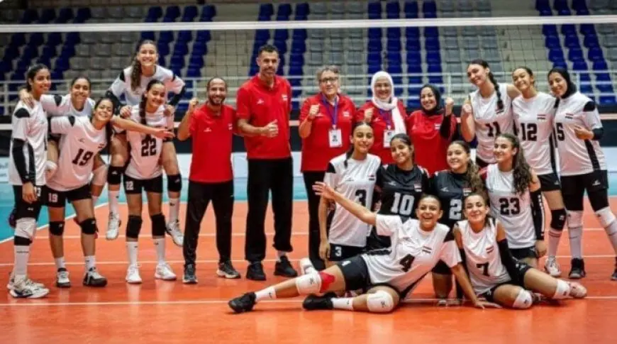 منتخب مصر للناشئات يتوج ببطولة الكرة الطائرة العربية بعد انتصاره على الجزائر