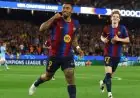 جيسوس يبهر جمهور برشلونة بهدف رائع من أول لمسة