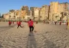 بدء تدريبات منتخب مصر لكرة القدم الشاطئية على شواطئ الإسكندرية استعدادًا للتصفيات الأفريقية