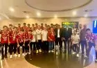 استقبال حافل بالورود والهتافات لأبطال منتخب كرة اليد 2008 في مطار القاهرة