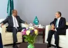 وزير الخارجية يجتمع مع رئيس مفوضية الاتحاد الأفريقي خلال فعاليات الجمعية العامة للأمم المتحدة