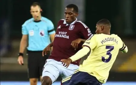 أرسنال يحقق انتصارًا مهمًا على أستون فيلا بفضل هدف ساكا في الدوري الإنجليزي