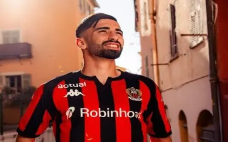 نيس يعلن رسمياً عن ضم محمد أمين عمورة من فولفسبورج ليلتقي بمحمد عبد المنعم