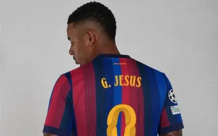 برشلونة يعلن تعاقده الرسمي مع النجم جابرييل جيسوس