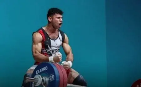 عبد الرحمن يونس ينال ذهبية رفع الأثقال ويحقق رقمًا قياسيًا عالميًا في تارانتو 2026
