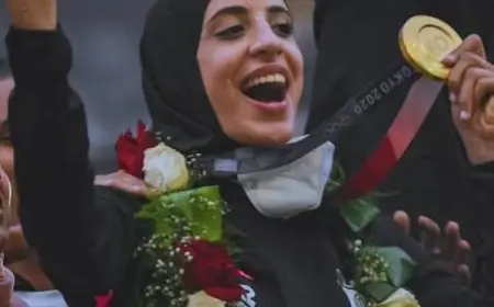 البطلة الأولمبية فريال أشرف تحصد ذهبية الكاراتيه في دورة ألعاب البحر المتوسط