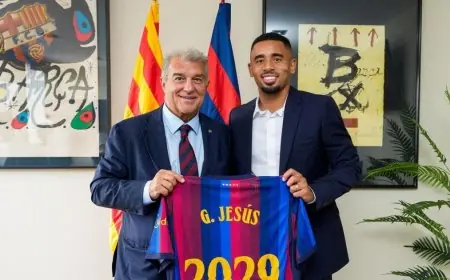 في 15 دقيقة فقط كيف أنقذ برشلونة تسجيل غابرييل جيسوس