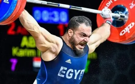 كريم كحلة يتألق بحصد ذهبية وبرونزية في رفع الأثقال بدورة ألعاب البحر المتوسط