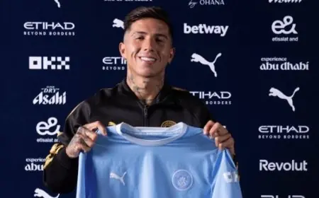 إنزو فرنانديز يصبح أغلى لاعب في تاريخ الدوري الإنجليزي بعد انضمامه إلى مانشستر سيتي