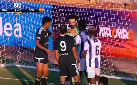محمود أبو السعود يُغمى عليه بعد حادث مؤلم مع مهاجم الجونة