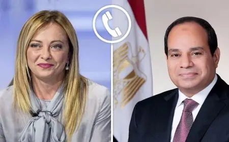 الرئيس السيسي يدعو رئيسة وزراء إيطاليا لزيارة مصر لتعزيز التنسيق في القضايا المشتركة