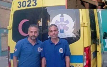 رجال الإسعاف ينقذون شاباً من حادث مروع بعد أن ابتلعت ماكينة فرم لحوم ذراعه في أكتوبر