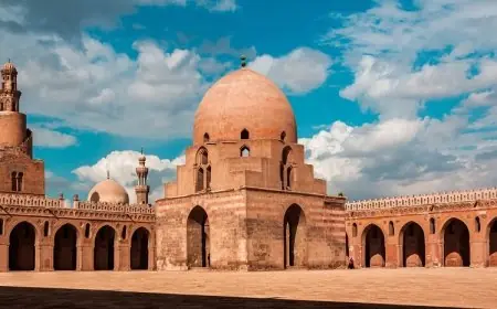مياه تجمعت خلف جامع أحمد بن طولون والآثار تتخذ إجراءات سريعة