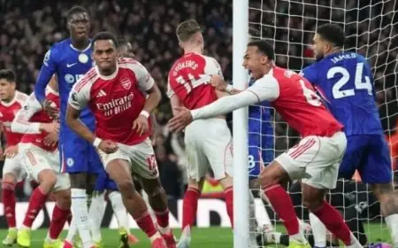 موعد مباراة آرسنال ضد تشيلسي في الدوري الإنجليزي والقنوات الناقلة