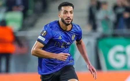 محمد عبد المنعم أساسي مع نيس في مواجهة لو مان بالدوري الفرنسي