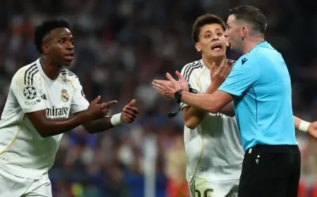 خسارتان في البرنابيو: مايكل أوليفر يقود مواجهة ريال مدريد وإنتر ميلان