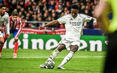 فينيسيوس يثق في قدرة ريال مدريد على الفوز بلقب دوري أبطال أوروبا: سنحقق اللقب السادس عشر