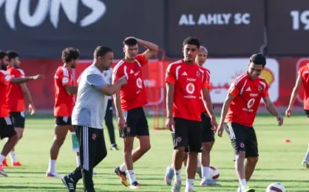 الأهلي يكثف تدريباته لمواجهة قوية أمام المقاولون العرب