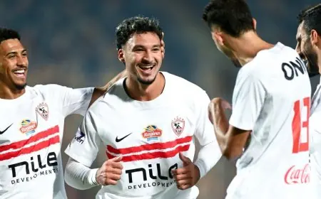 أحمد شريف يعزز تقدم الزمالك على أبو قير للأسمدة بهدفه الثاني القوي