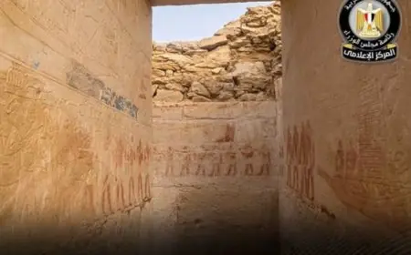 اكتشاف مثير لمقبرة أثرية تعود لعصر الأسرة الخامسة في سقارة