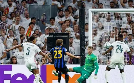 فوز ريال مدريد على إنتر ميلان يمنحه أول 3 نقاط في دوري أبطال أوروبا