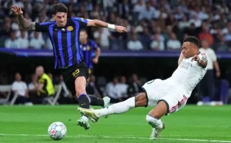ريال مدريد يتغلب على إنتر ميلان بهدفين في دوري أبطال أوروبا | «فيديو»
