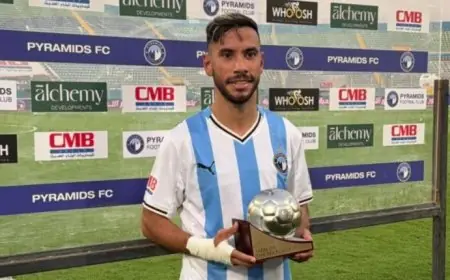 ناصر ماهر يحصل على جائزة أفضل لاعب في مباراة بيراميدز والجونة بالدوري الممتاز