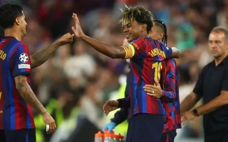 لامين يامال يدخل التاريخ كأصغر قائد لفريق برشلونة بعمر 19 عاماً و58 يوماً