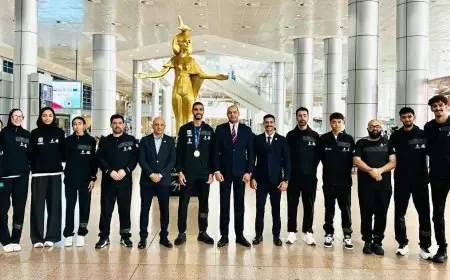 استقبل حافل لبعثة منتخب التايكوندو بعد إنجاز تاريخي في بطولة الجائزة الكبرى