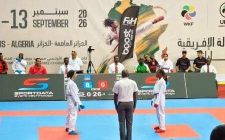 منتخب الكاراتيه يحصد 4 ميداليات في البطولة الأفريقية في الجزائر
