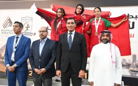 وزير الرياضة يهنئ أبطال منتخب ألعاب القوى للناشئين والناشئات بالتتويج في البطولة العربية