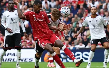 ليفربول يتعثر مجددًا ويتعادل مع فولهام في الدوري الإنجليزي