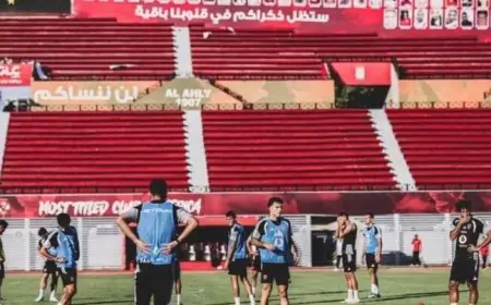 الأهلي ينهي تدريباته تحضيرًا لمواجهة أبوقير للأسمدة في الدوري