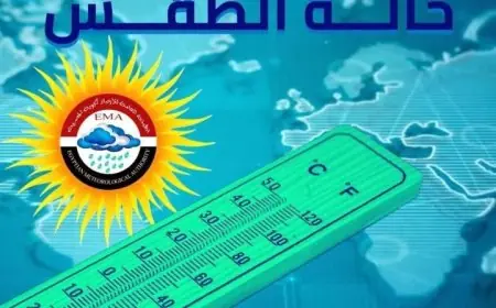 الأرصاد الجوية تحذر: شبورة كثيفة ودرجات حرارة مرتفعة تصل إلى 45 درجة الأربعاء